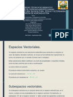 ESPACIOS VECTORIALES Y Sub Espacios