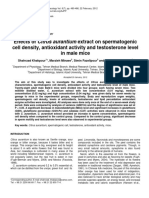 Effects of Citrus Aurantium Extract On Spermatogenic Cell Density, Antioxidant Activity and Testosterone Level in Male Mice