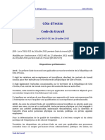 Cote D'ivoire - Loi N°2015-532 Du 20 Juillet 2015 Portant Code Du Travail