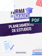 Planejamento de Estudos - Turma de Maio