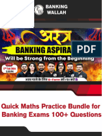 Banking - Quick Maths Practice Bundle - (English) PDF