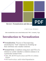 Normalization Review