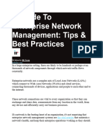 A Guide To Enterprise Network Management