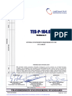 01-TES-P-104 - 01 - General Engineering Requirements For U-G Cables - REV - 00