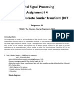 Digital Signal Processing Assignment # 4 THEME: The Discrete Fourier Transform (DFT