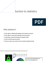 Introduction To Statistics and Data - Presented