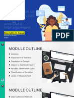 Module 1 - Introduction To Basic Statistics Concepts and Data Management