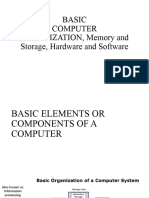 Lesson 2 - Computer Organization, Memory and Storage