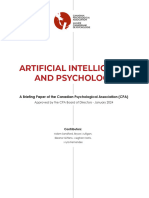 Artificial Intelligence and Psychology EN 2024