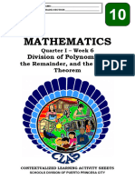 Mathematics10 - Qi - Clas6 - Division-of-PolynomialsThe-RemainderAndTheFactorTheorem - v1 (1) - RHEA ANN NAVILLA