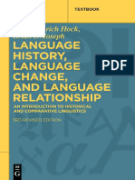 Language History, Language Change, and Language Relationship - An Introduction To Historical and Comparative Linguistics