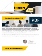 Annual Report in Yellow Black White Style