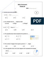 Primary 6 Math Assessment