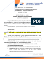 Edital No 04.2024 Mestrado Academico 2024.2 - Ingresso em 2024