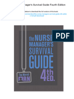 The Nurse Manager's Survival Guide Fourth Edition. ISBN 1945157410, 978-1945157417