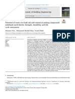 Potential of Waste Rice Husk Ash and Cement in Making Compressed Stabilized Earth Blocks - Strength, Durability and Life Cycle Assessment