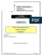 2010 Exam - IsiZulu HL P2 Nov 2010