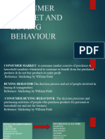 Consumer Market and Buying Behaviour