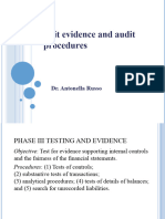 Auditing - Audit Evidence and Audit Procedure