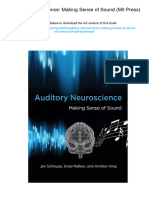 Auditory Neuroscience: Making Sense of Sound (Mit Press) - ISBN 9780262518024, 978-0262518024