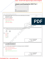 SSC CGL Question Paper 13 August 2021 3rd Shift in English