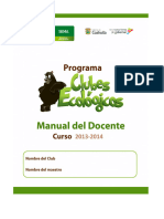 Manual Clubes Ecologicos 2013-2014