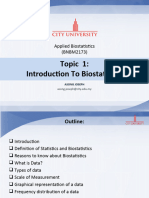 Topic 1 - W1-3 Introduction To Biostatistics