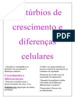 Distúrbios de Crescimento e Diferenças Celulares OK