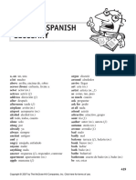 Vocabulario Español - Inglés