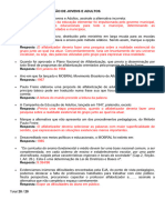 QUESTIONÁRIO I e II DE EDUCAÇÃO DE JOVENS E ADULTOS