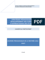 Strategies Apprentissage Cahier Participant