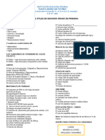 Lista de Utiles Segundo Grado 2024