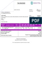 Excitel Broadband Invoice