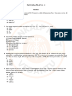 27 June 2024 Full Syllabus Mock Test 6 Sankalp NEET Vedantu