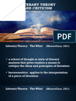 2021 Literary Theory and Criticism