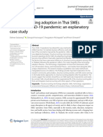 Cloud Accounting Adoption in Thai Smes Amid The Covid 19 Pandemic: An Explanatory Case Study