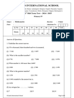 1st MTT - AY 24.25 - P4 - Maths - QP