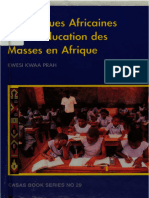 Les Langues Africaines Pour L'éducation Des Masses en Afrique - Col. (AD)