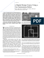 An Introductory Digital Design Course Using A Low-Cost Autonomous Robot