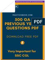 500 GA Previous Years Questions PDF Very Important For SSC CHSL 2019 Tier I - Compressed 1