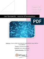 Rapport - Microbiologie Industrielle