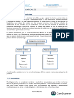 Categorías Gramaticales