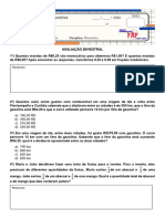 AVALIAÇÃO BIMESTRAL 7º II Bimestre