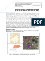 Diagnostico Arqueológico Del Proyecto Elaboración de Los Diseños Técnicos de Parques Del Rio Del Municipio de La Ceja Del Tambo, Antioquia