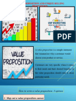 Value Proposition and Unique Selling Proposition