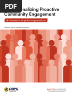 Operationalizing Proactive Community Engagement: A Framework For Police Organizations