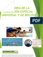 Historia de La Educación Especial Universal y de Bolivia