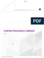 Cartas Paulinas E Gerais: Aula 1