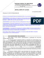 EDITAL DIRPS #31/2024: Universidade Federal de Uberlândia