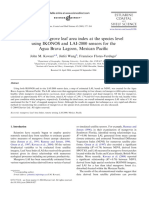 Mapping Mangrove Leaf Area Index at The Species Level Using IKONOS and LAI-2000 Sensors For The Agua Brava Lagoon, Mexican Pacific